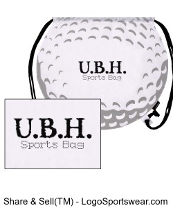 Golf Ball Drawstring Backpack Design Zoom